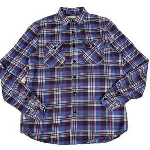 RALPH LAUREN DENIM & SUPPLY Mens Sz M VTG Plaid Flannel Patch Pocket Chore Shirt